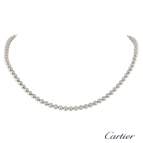 Cartier White Gold Diamond Moonlight Necklace 3.36ct G+/VVS
